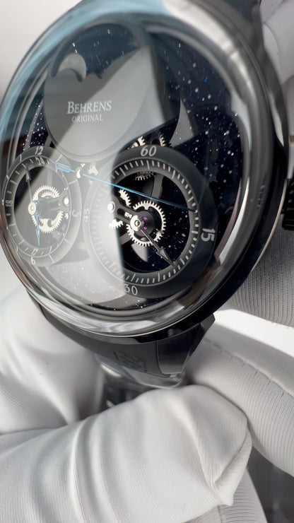 Consteller · Blue goldstone dial; Rubber strap