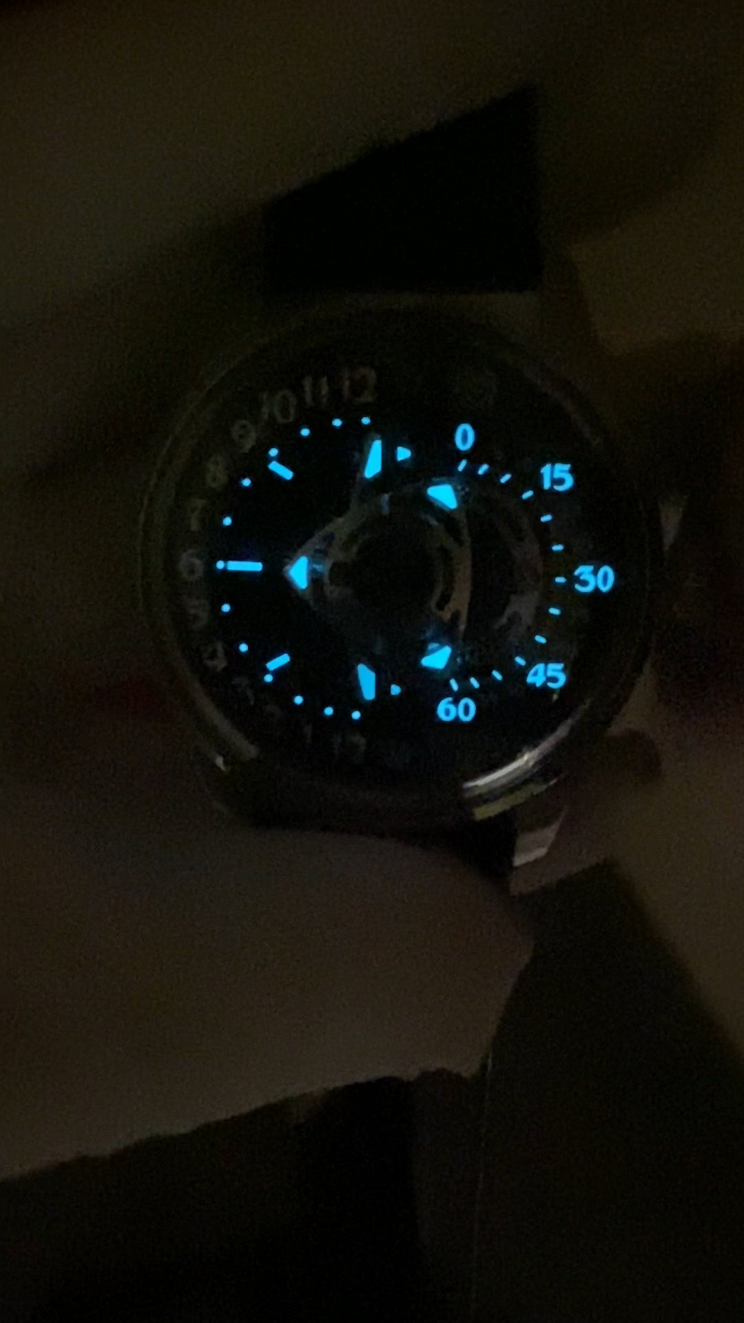 Rotary · black dial · leather strap