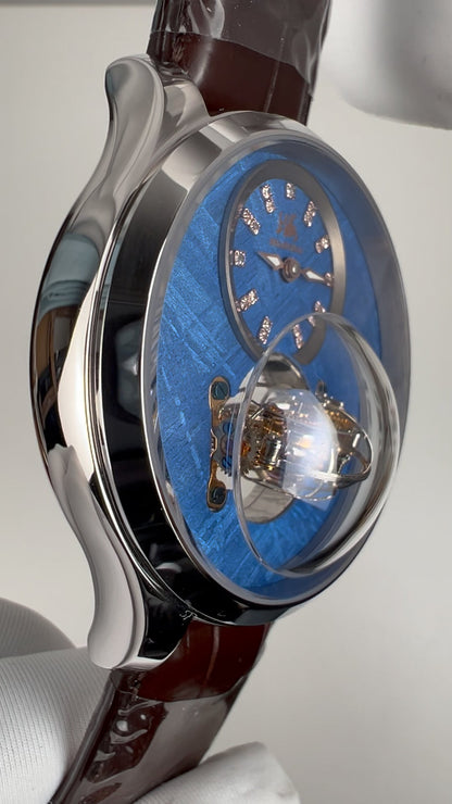 [Pre-owned] Globe Tourbillon · meteorite dial · 18K white gold case · stainless steel caseback