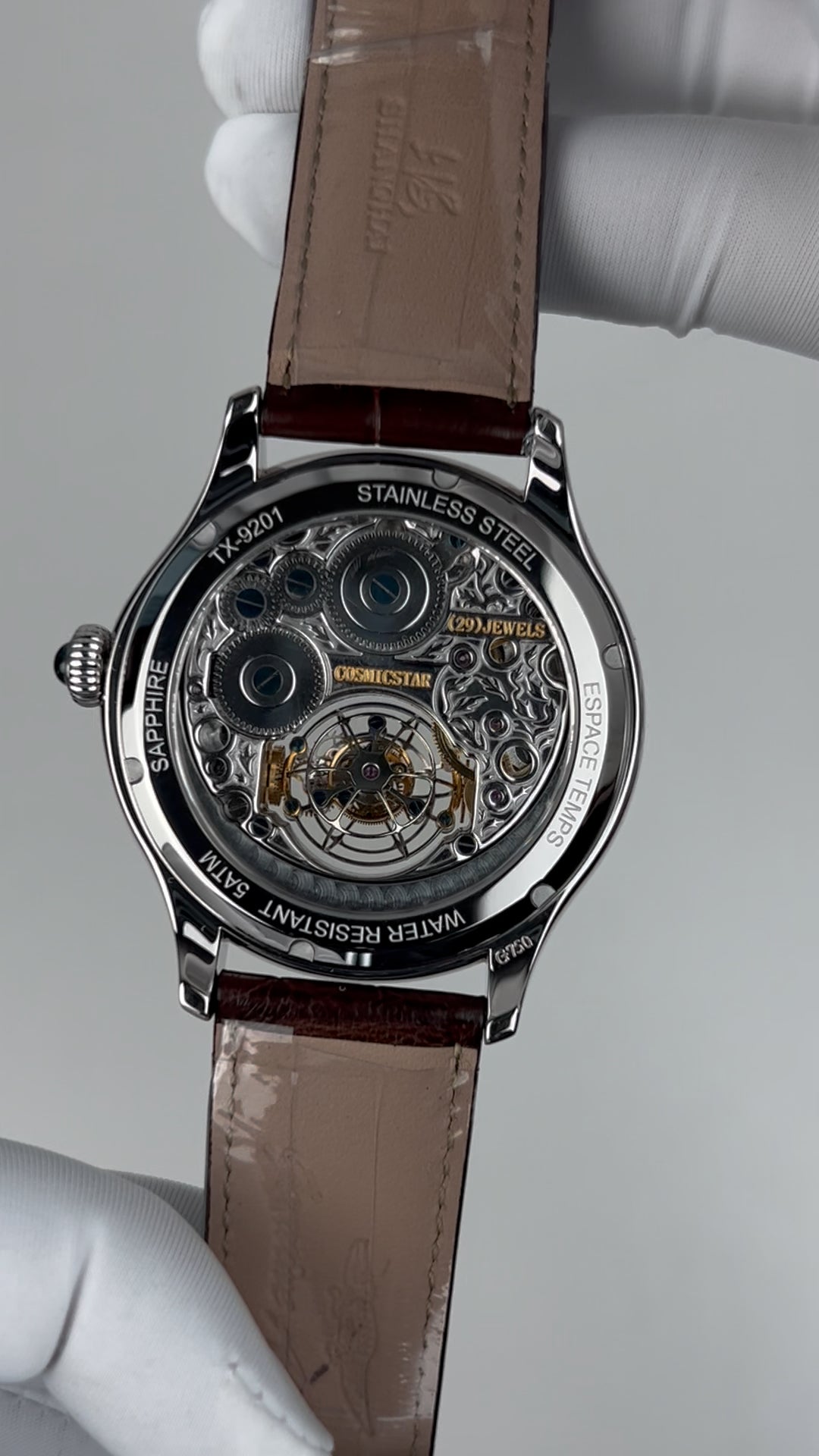 [Pre-owned] Globe Tourbillon · meteorite dial · 18K white gold case · stainless steel caseback