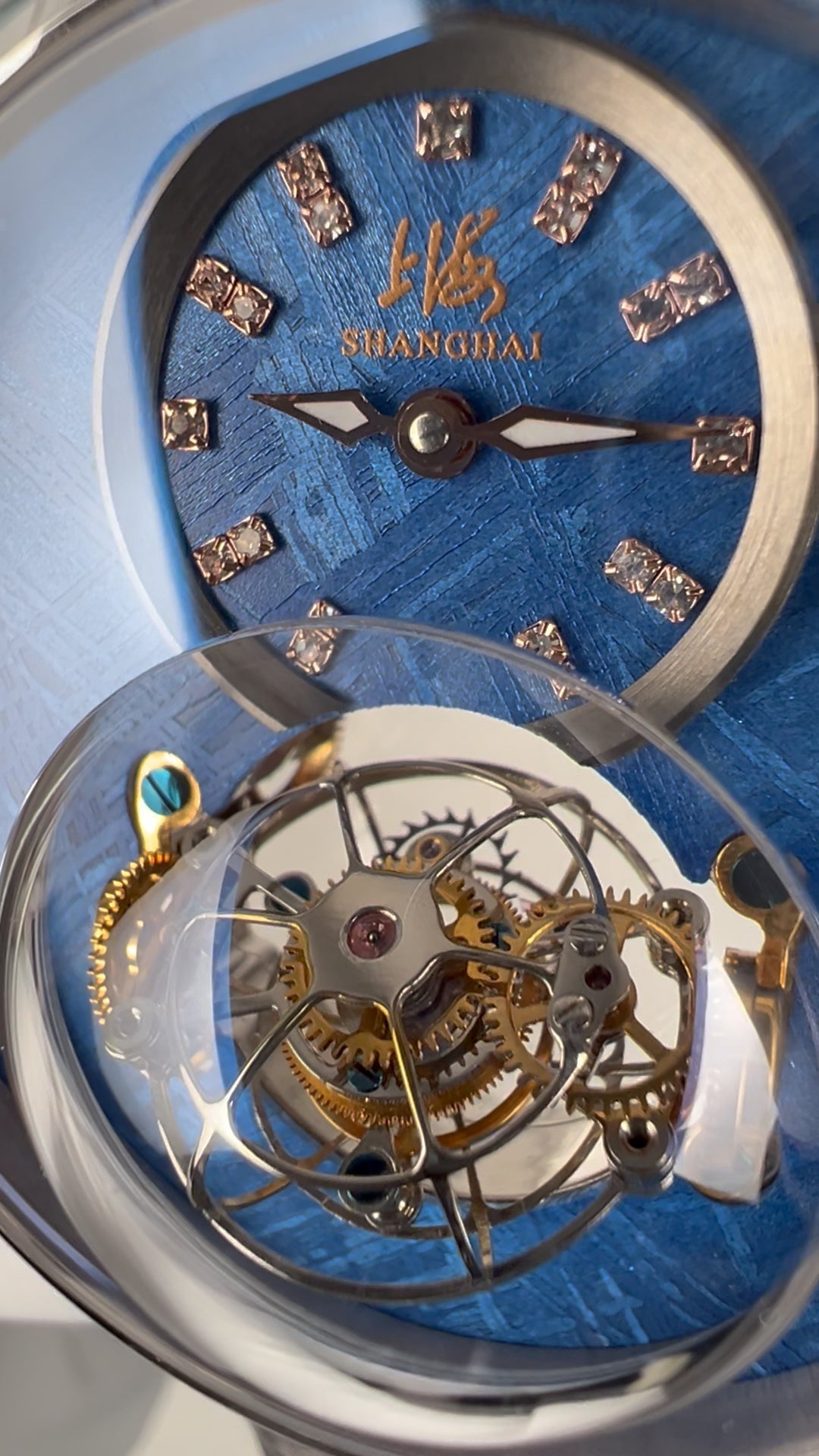 [Pre-owned] Globe Tourbillon · meteorite dial · 18K white gold case · stainless steel caseback