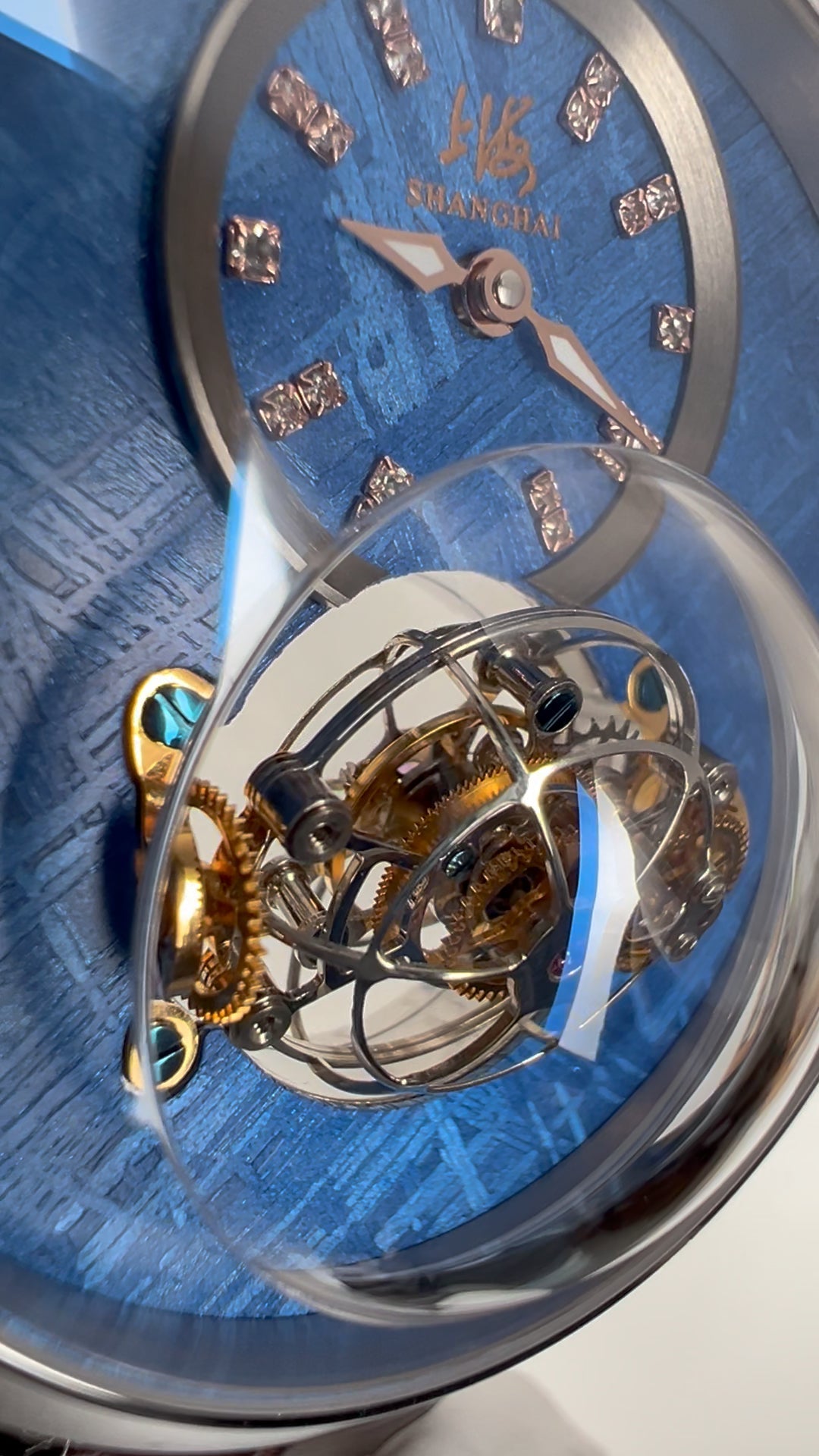 [Pre-owned] Globe Tourbillon · meteorite dial · 18K white gold case · stainless steel caseback