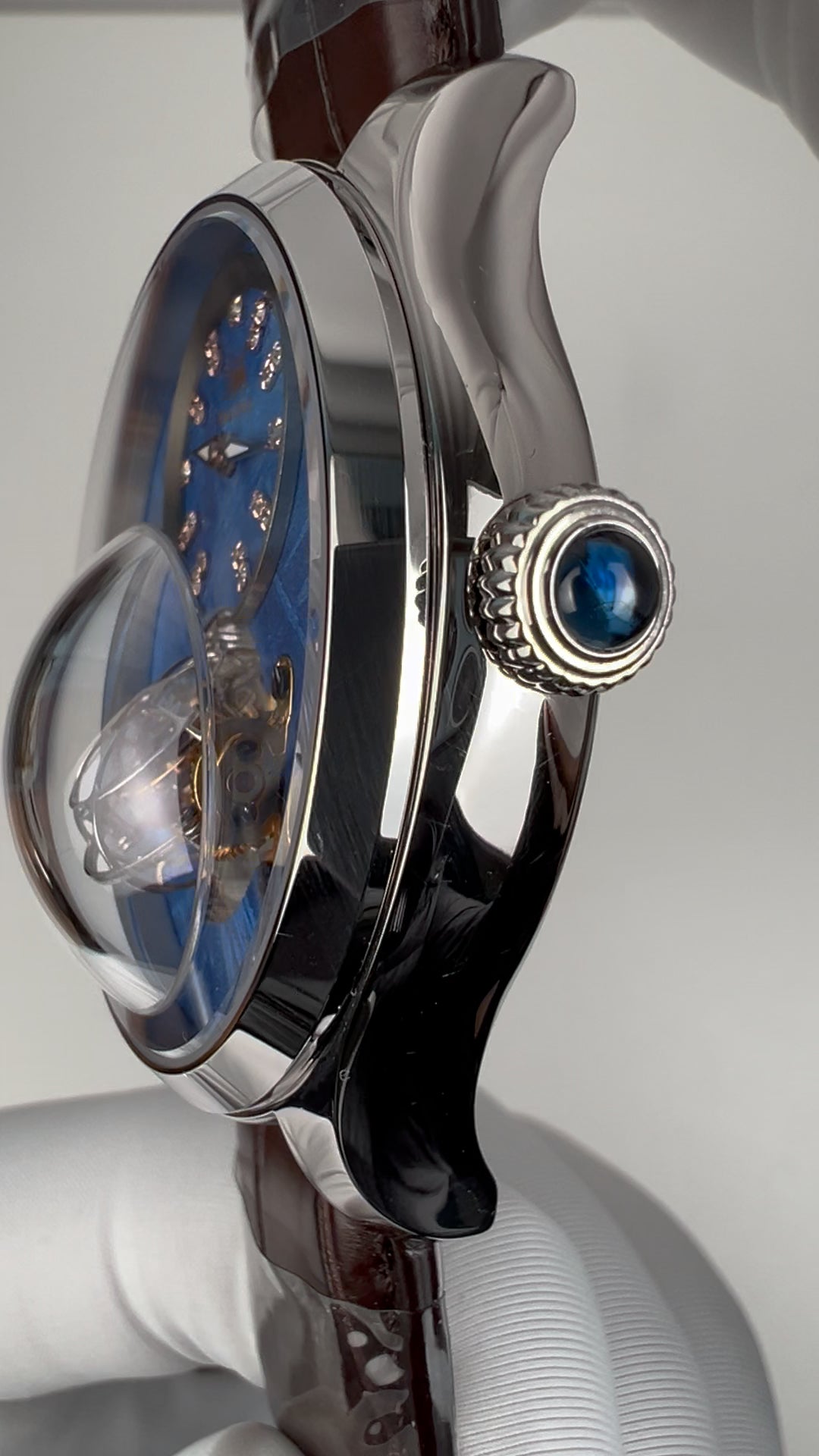 [Pre-owned] Globe Tourbillon · meteorite dial · 18K white gold case · stainless steel caseback