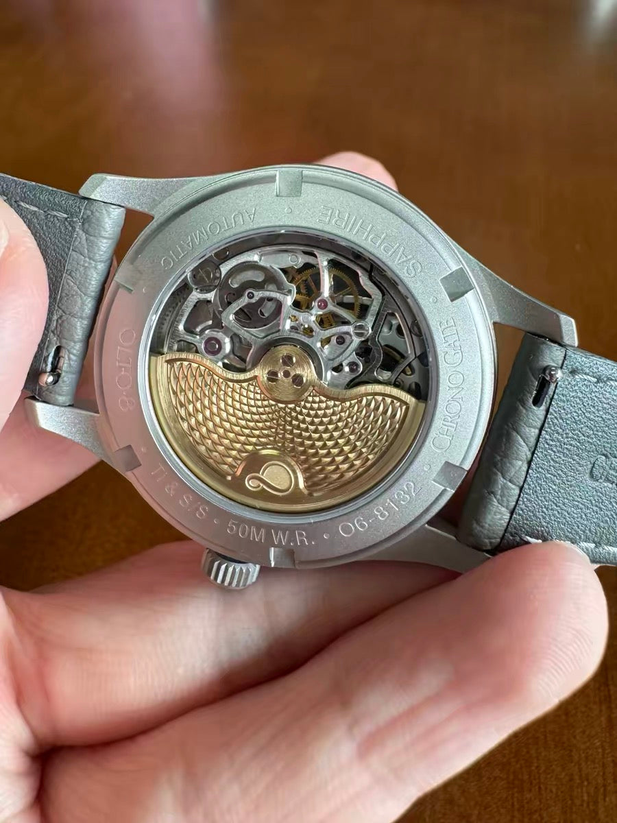 Chrono Gate · titanium · exhibition back