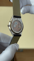 Turquoise dial watch · ETA7001 decorated