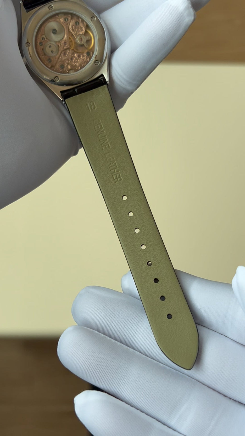 Turquoise dial watch · ETA7001 decorated