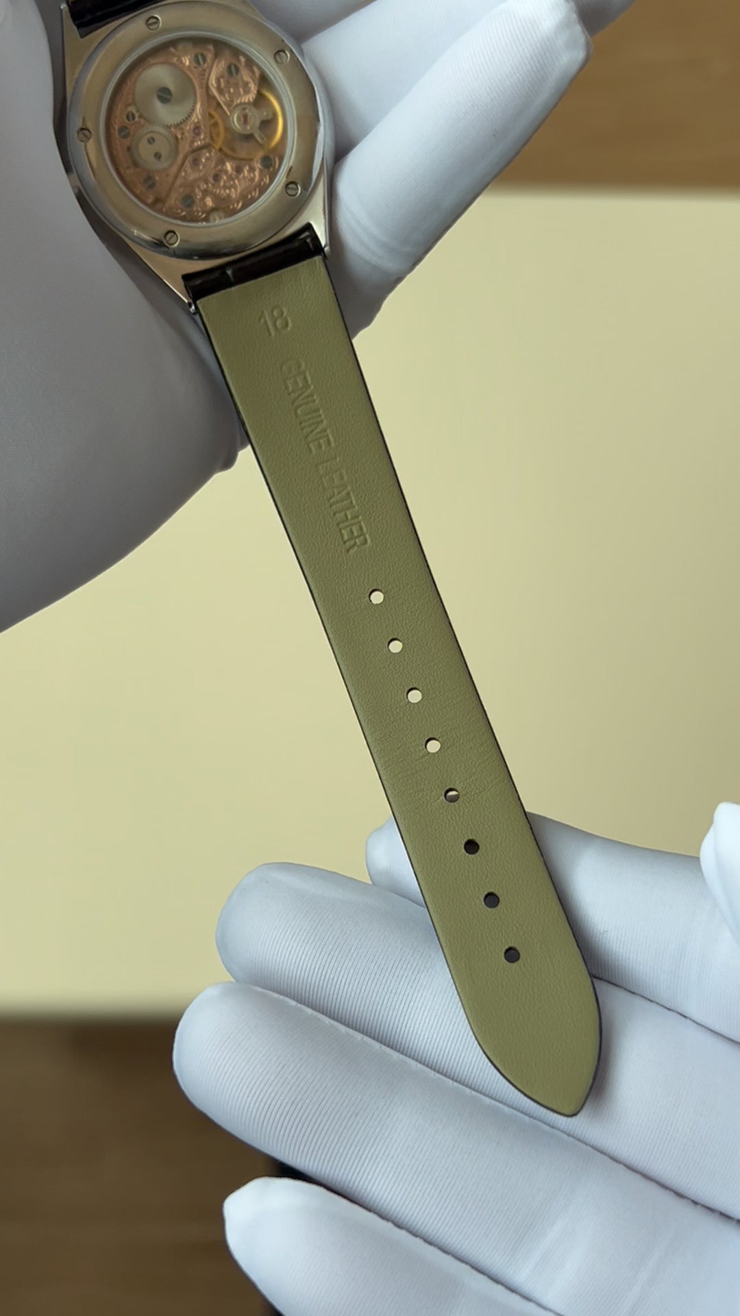 Turquoise dial watch · ETA7001 decorated