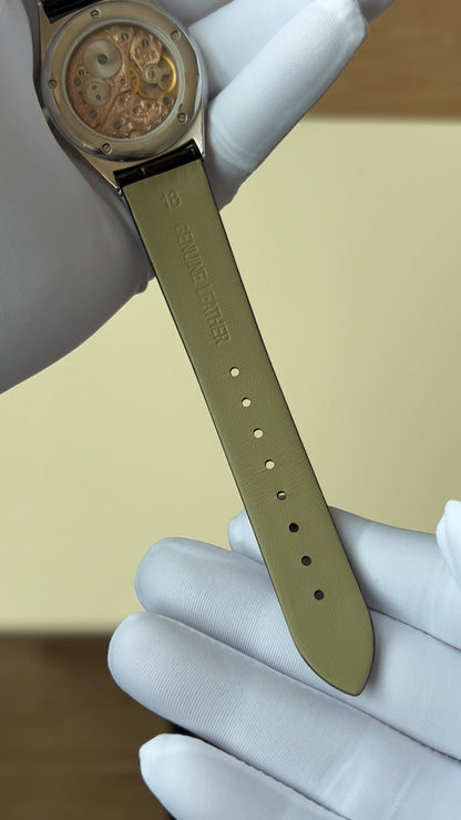 Turquoise dial watch · ETA7001 decorated