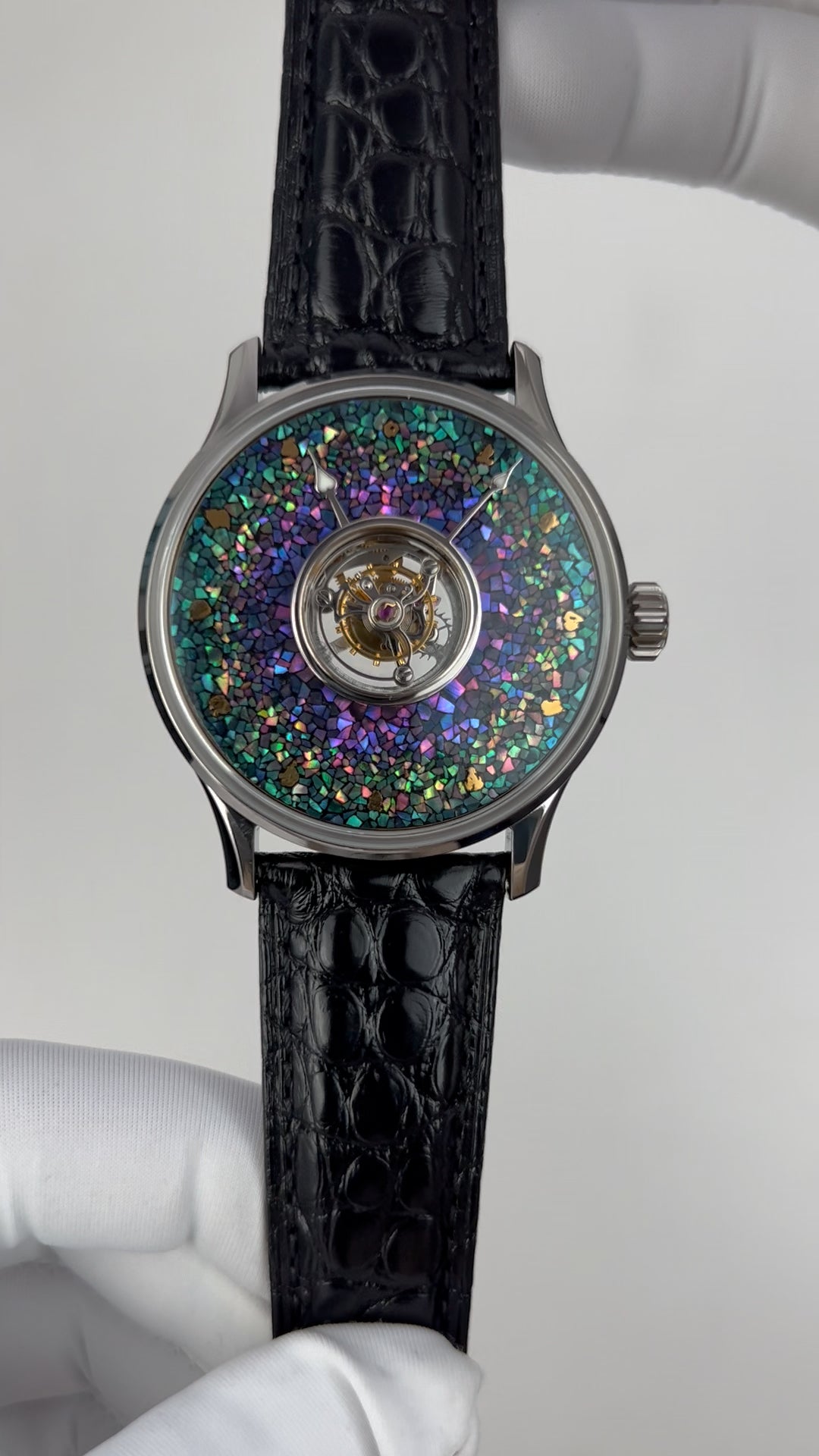 Central Tourbillon · lacquer with MOP inlay