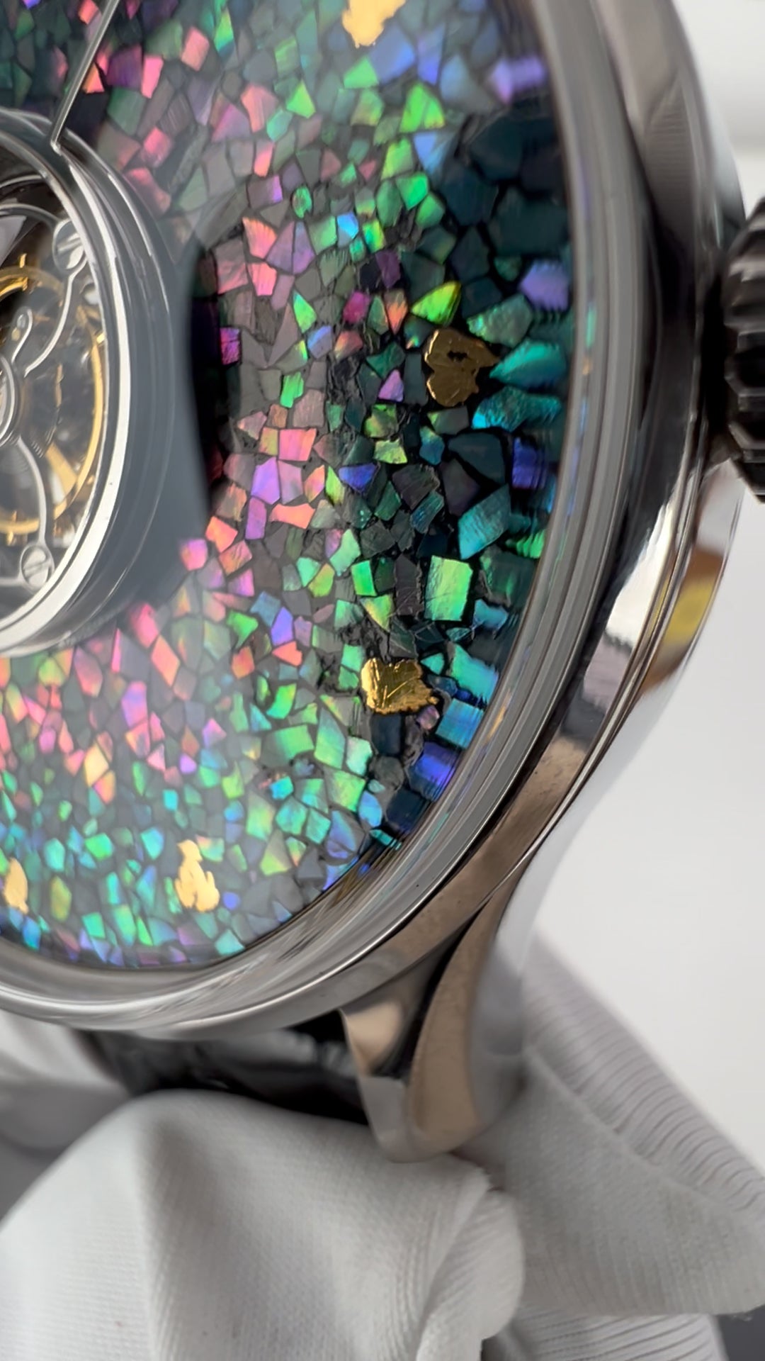 Central Tourbillon · lacquer with MOP inlay
