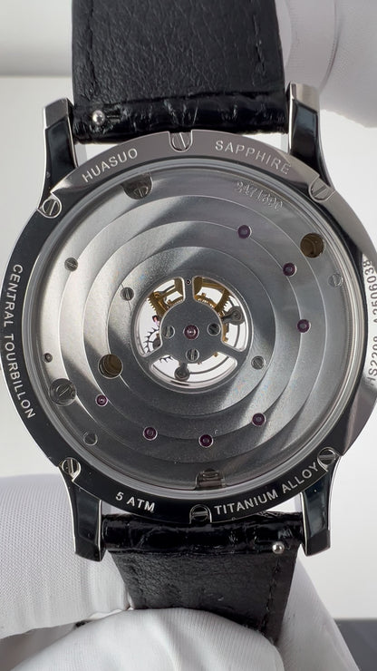 Central Tourbillon · lacquer with MOP inlay
