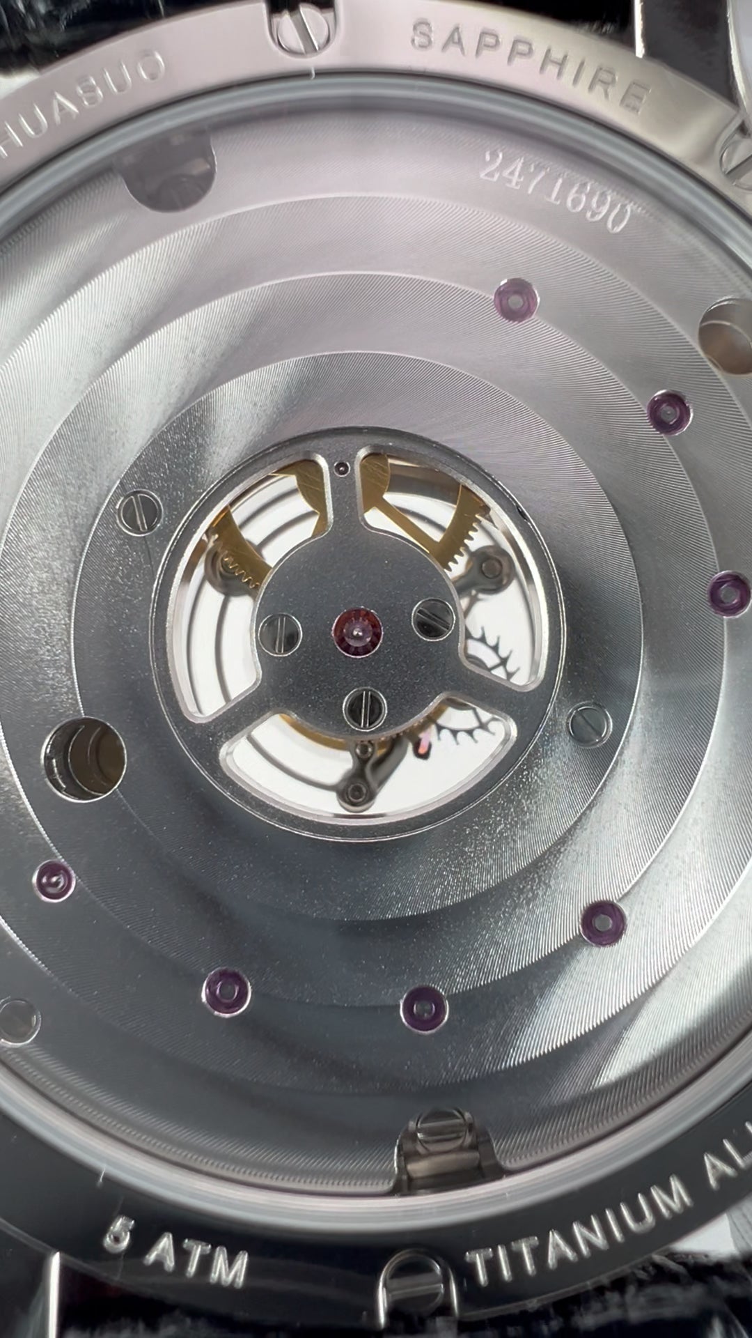 Central Tourbillon · lacquer with MOP inlay