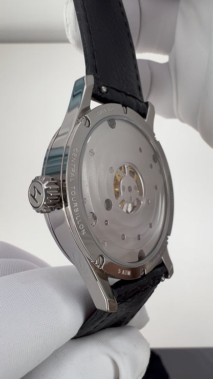 Central Tourbillon · lacquer with MOP inlay