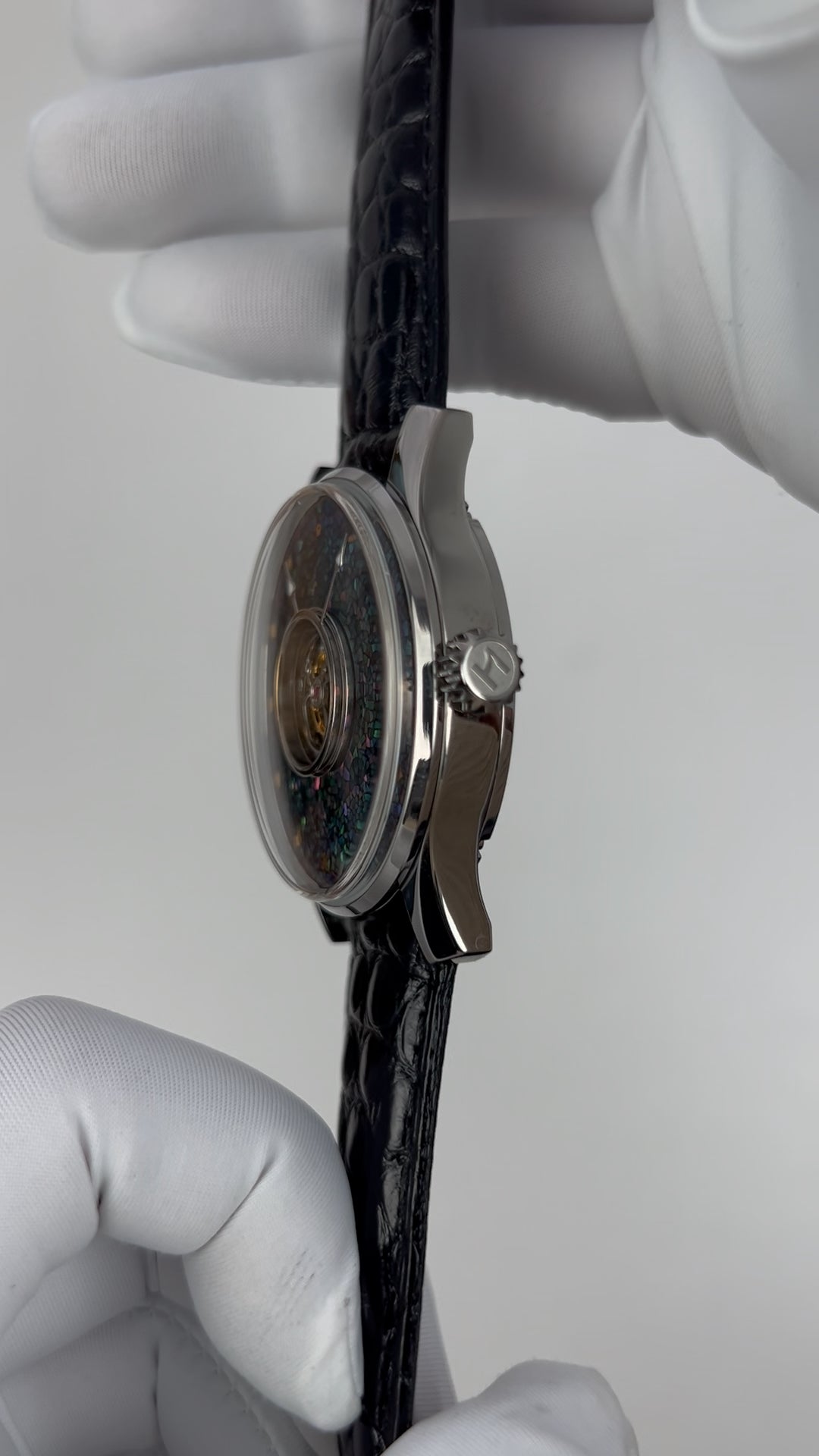 Central Tourbillon · lacquer with MOP inlay