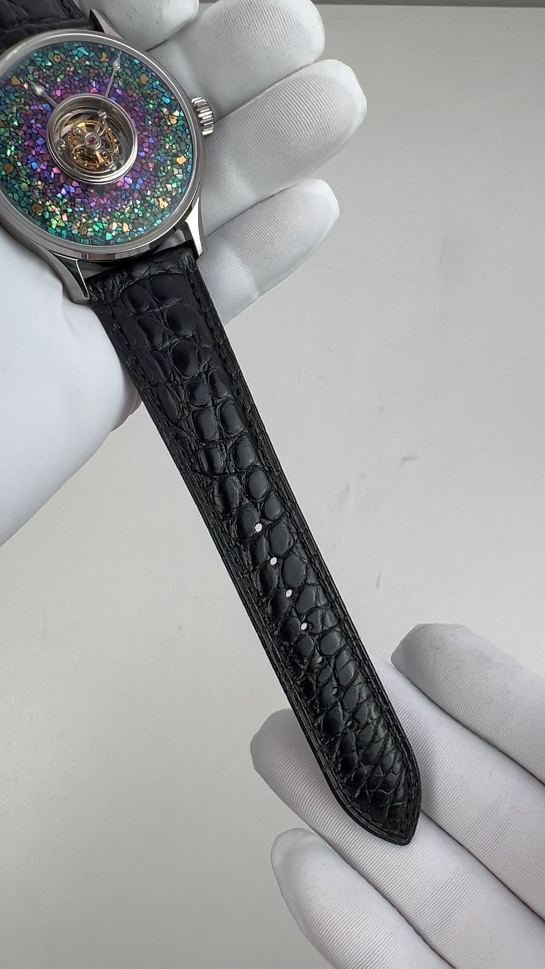 Central Tourbillon · lacquer with MOP inlay