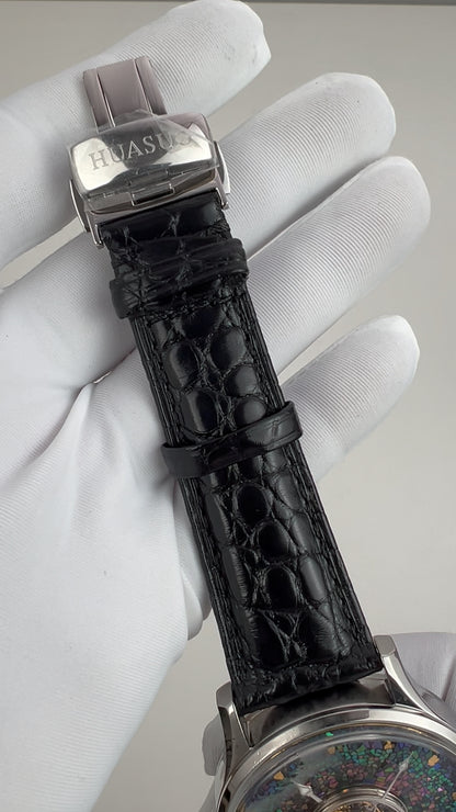 Central Tourbillon · lacquer with MOP inlay