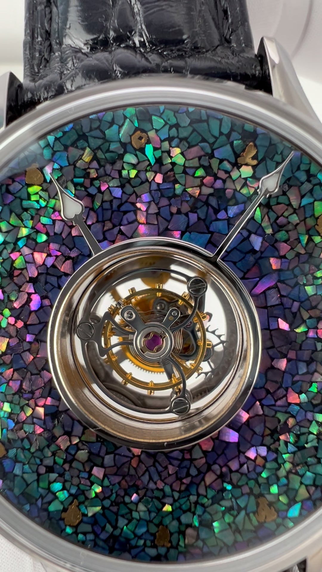 Central Tourbillon · lacquer with MOP inlay