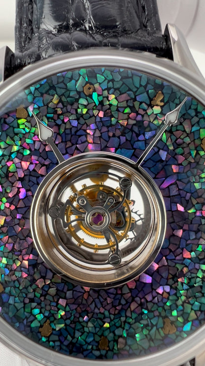 Central Tourbillon · lacquer with MOP inlay