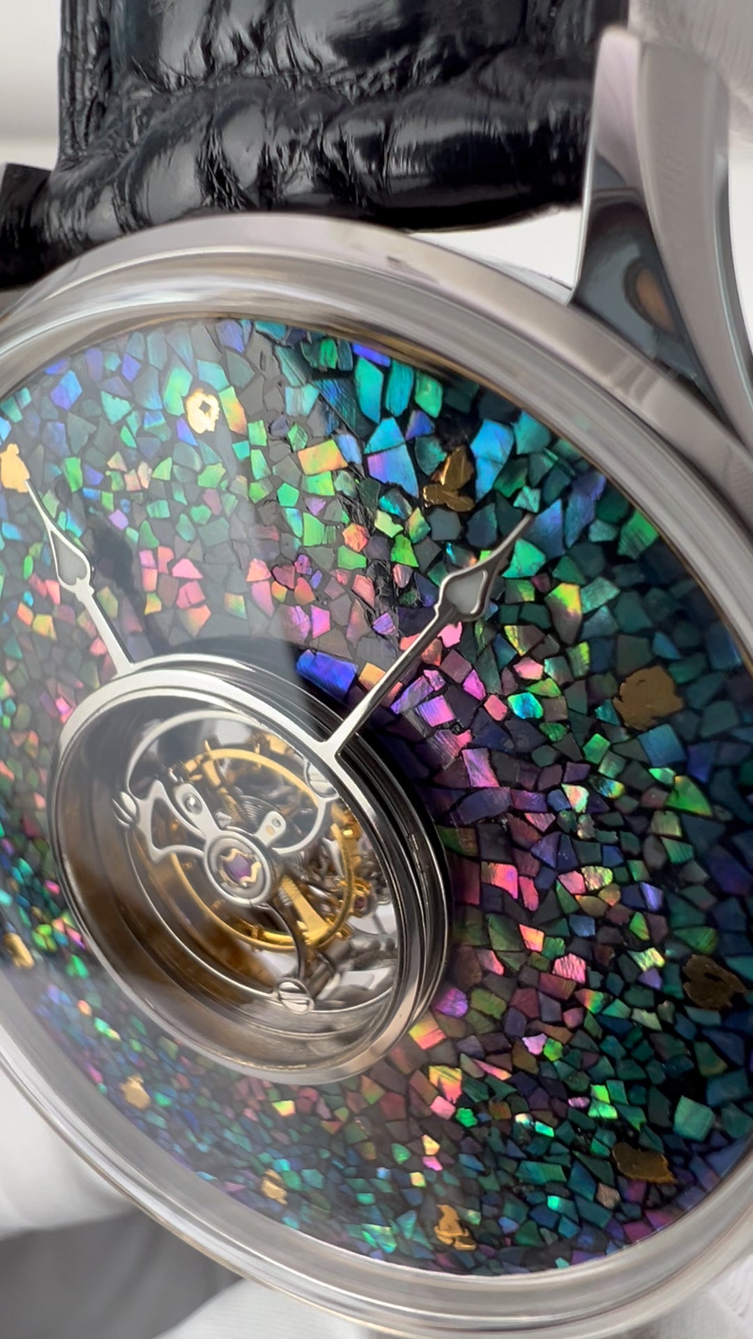 Central Tourbillon · lacquer with MOP inlay