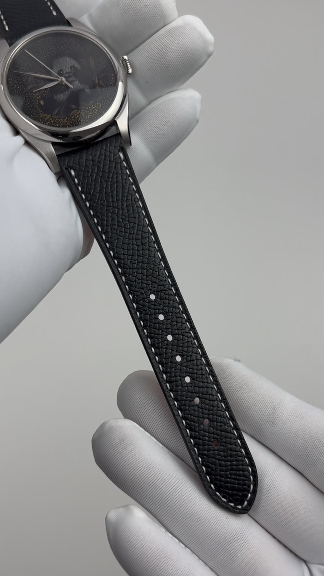 Panda · Qiangjin gold-inlay lacquer dial