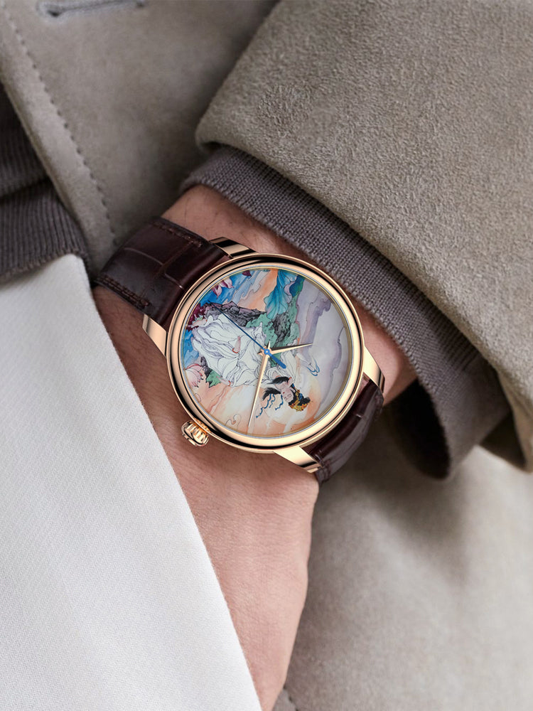 Guān Yīn · miniature enamel painting dial · no logo
