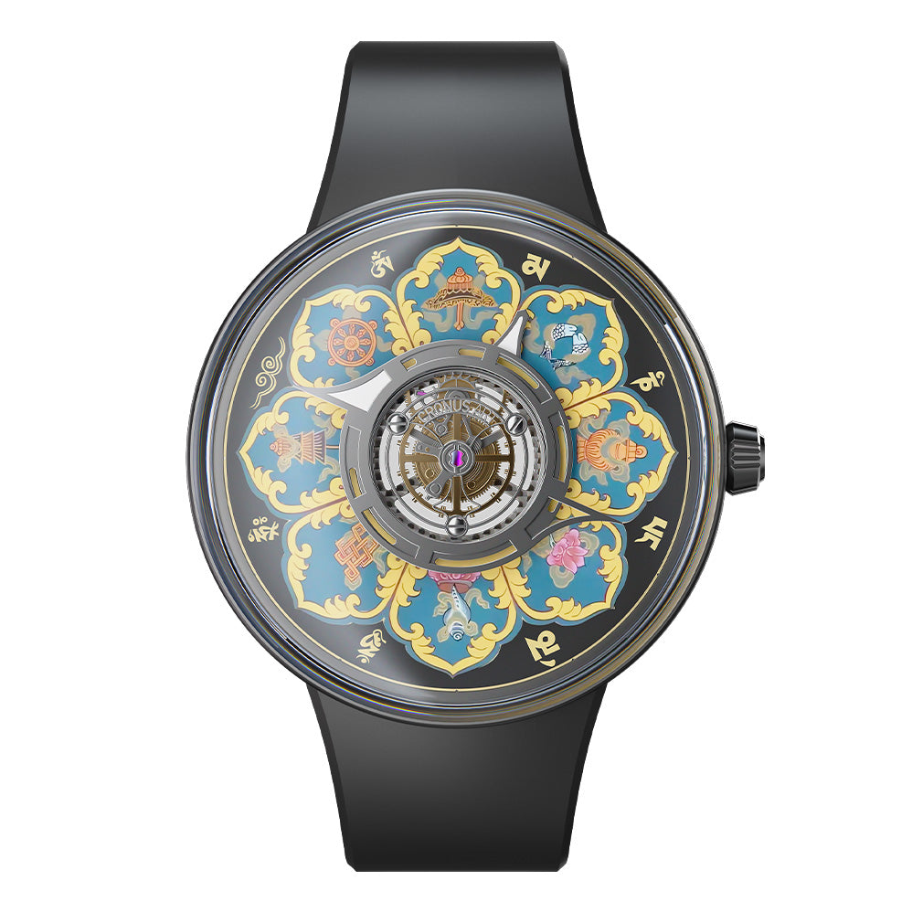Mandala · Om Mani Padme Hum · black case