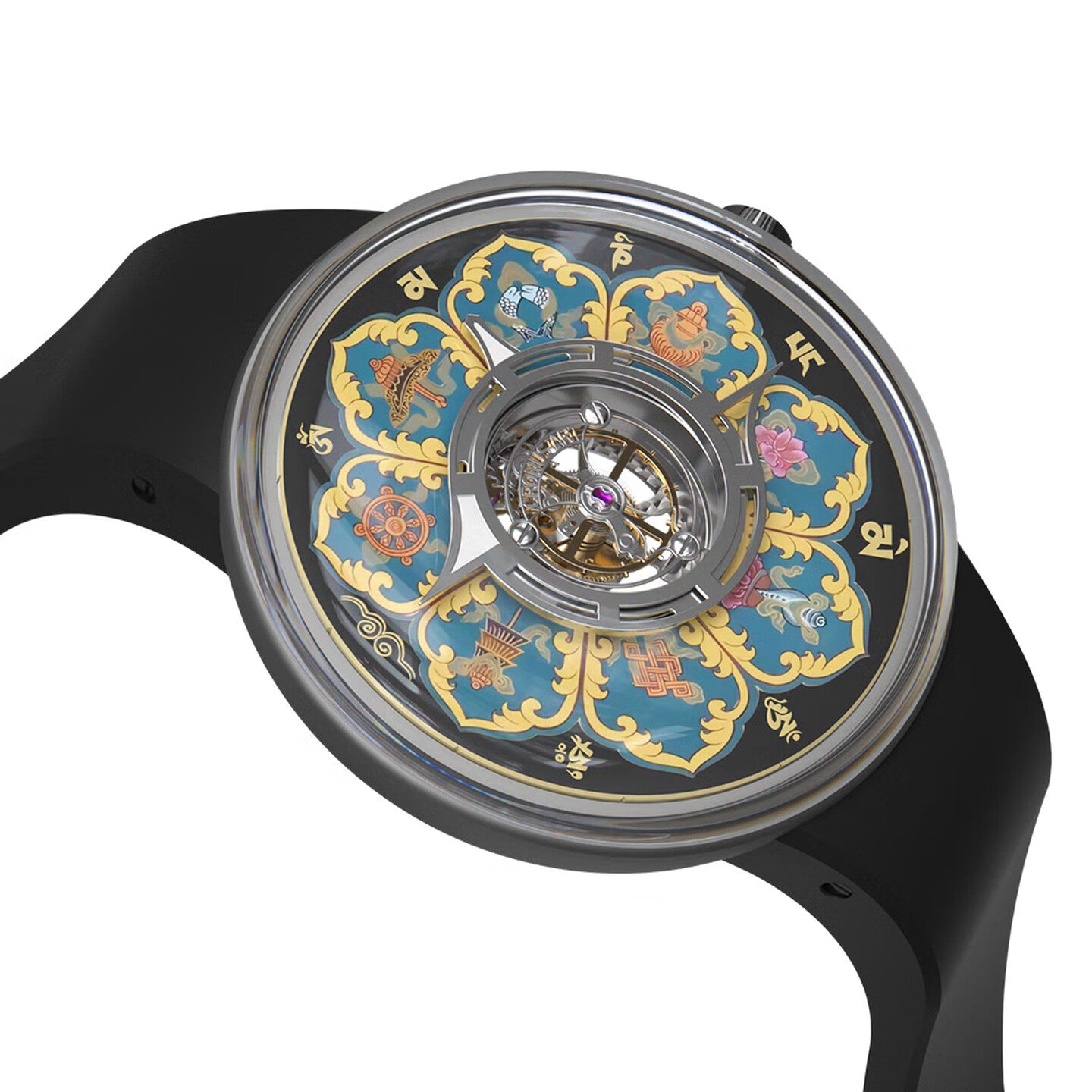 Mandala · Om Mani Padme Hum · black case