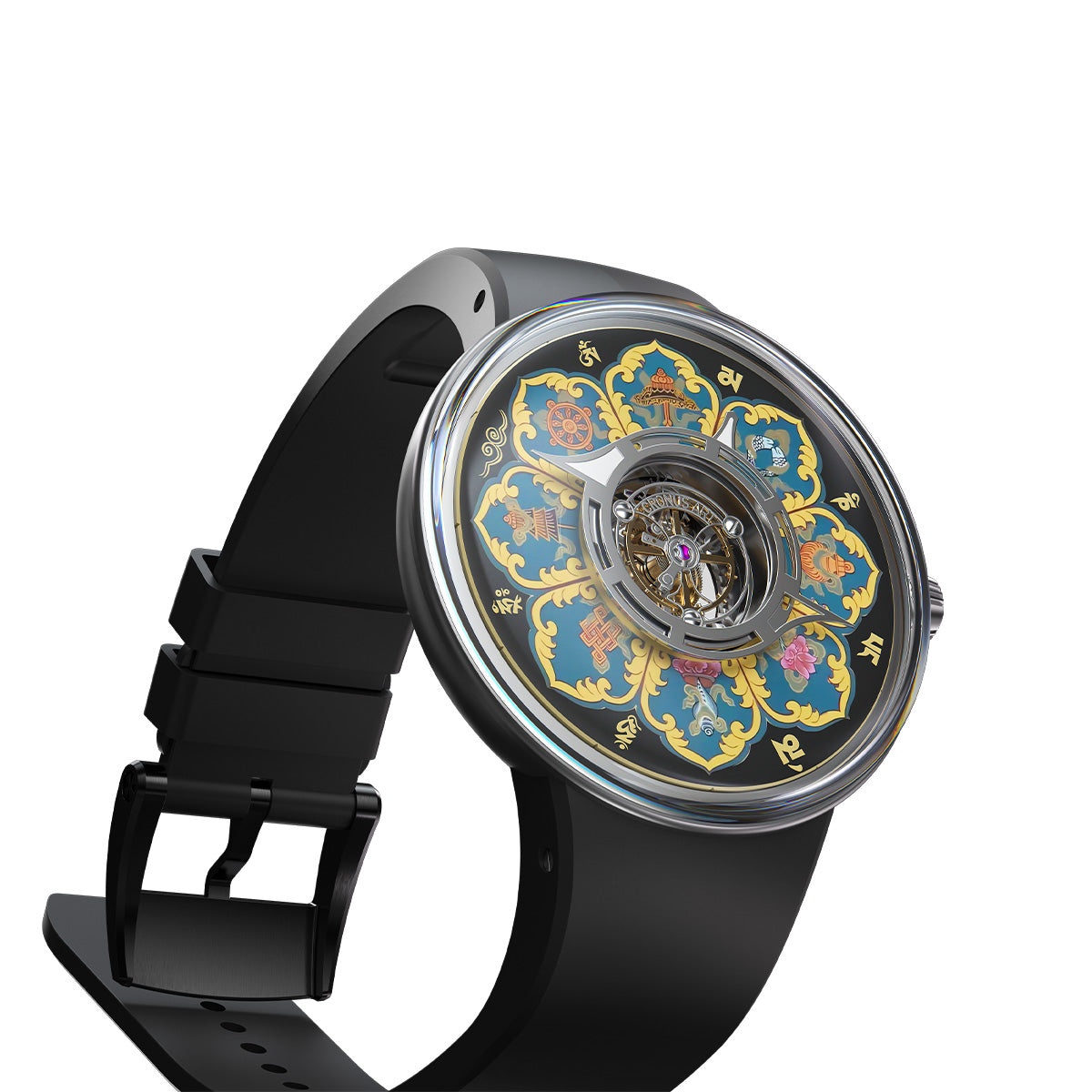 Mandala · Om Mani Padme Hum · black case