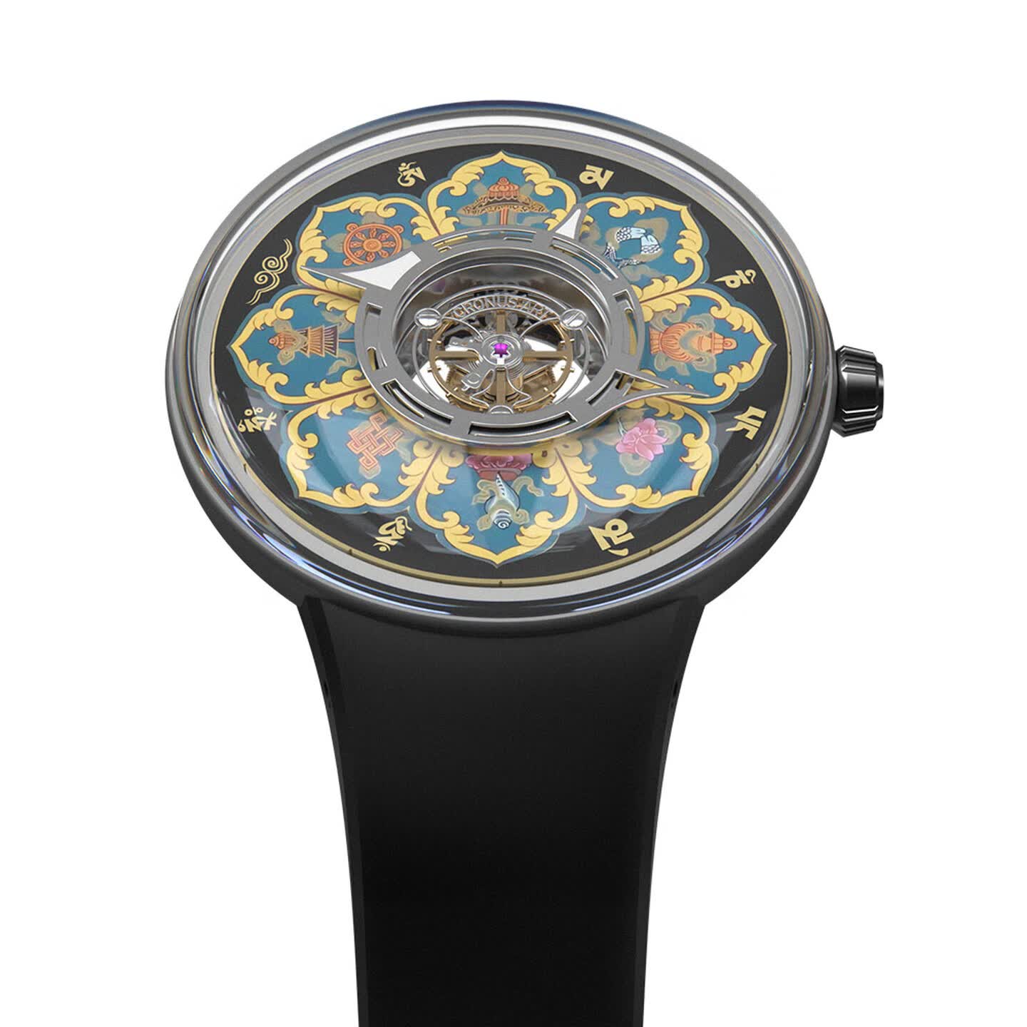 Mandala · Om Mani Padme Hum · black case