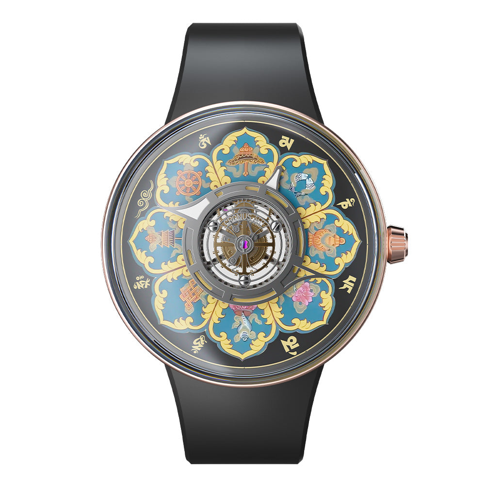 Mandala · Om Mani Padme Hum · rose gold color case