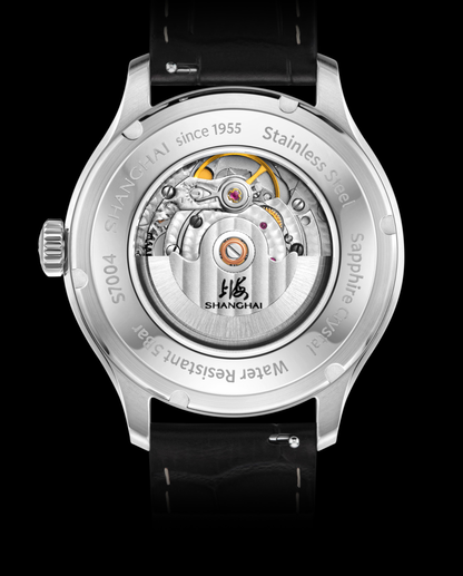 Shanghai Watch THE BUND Magic Number case-back and automatic movement image