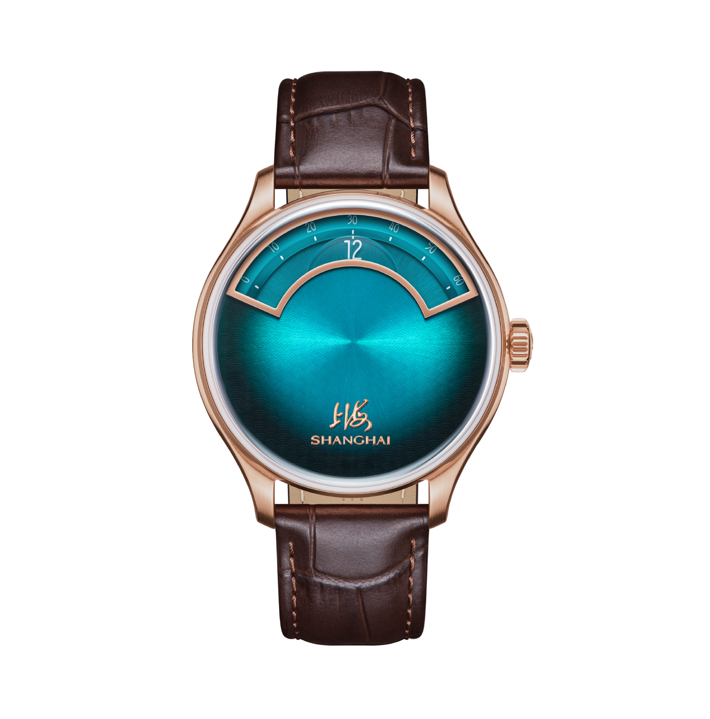 Shanghai Watch THE BUND Magic Number blue-green smoky dial front image