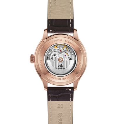 Shanghai Watch THE BUND Magic Number transparent case back and automatic movement image