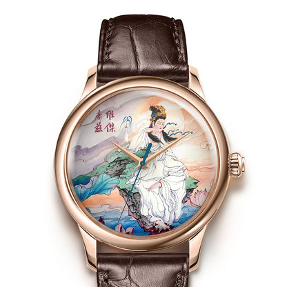 Guān Yīn · enamel dial (搪瓷)