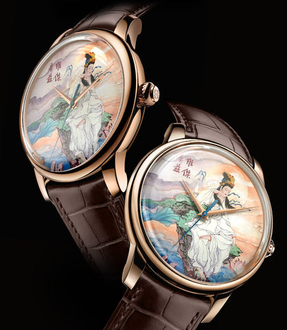 Guān Yīn · enamel dial (搪瓷)