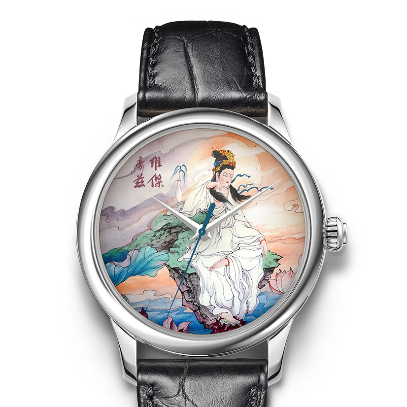 Guān Yīn · enamel dial (搪瓷)