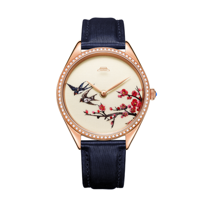 Sū Embroidery · Apricot Grove Spring Swallow