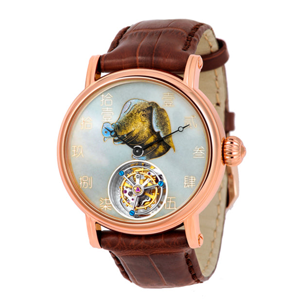 Old Summer Palace Twelve Zodiac Heads · Pig · 18K rose gold edition
