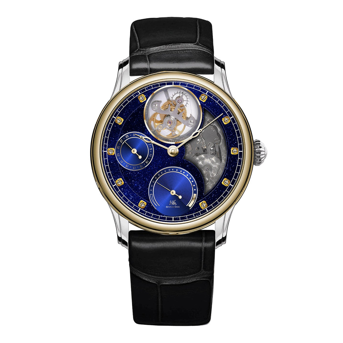 Vast · blue goldstone dial