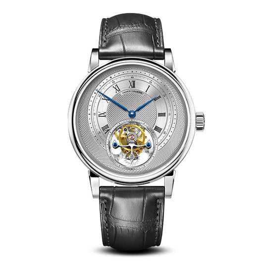 Tourbillon · thermal-blue steel hands