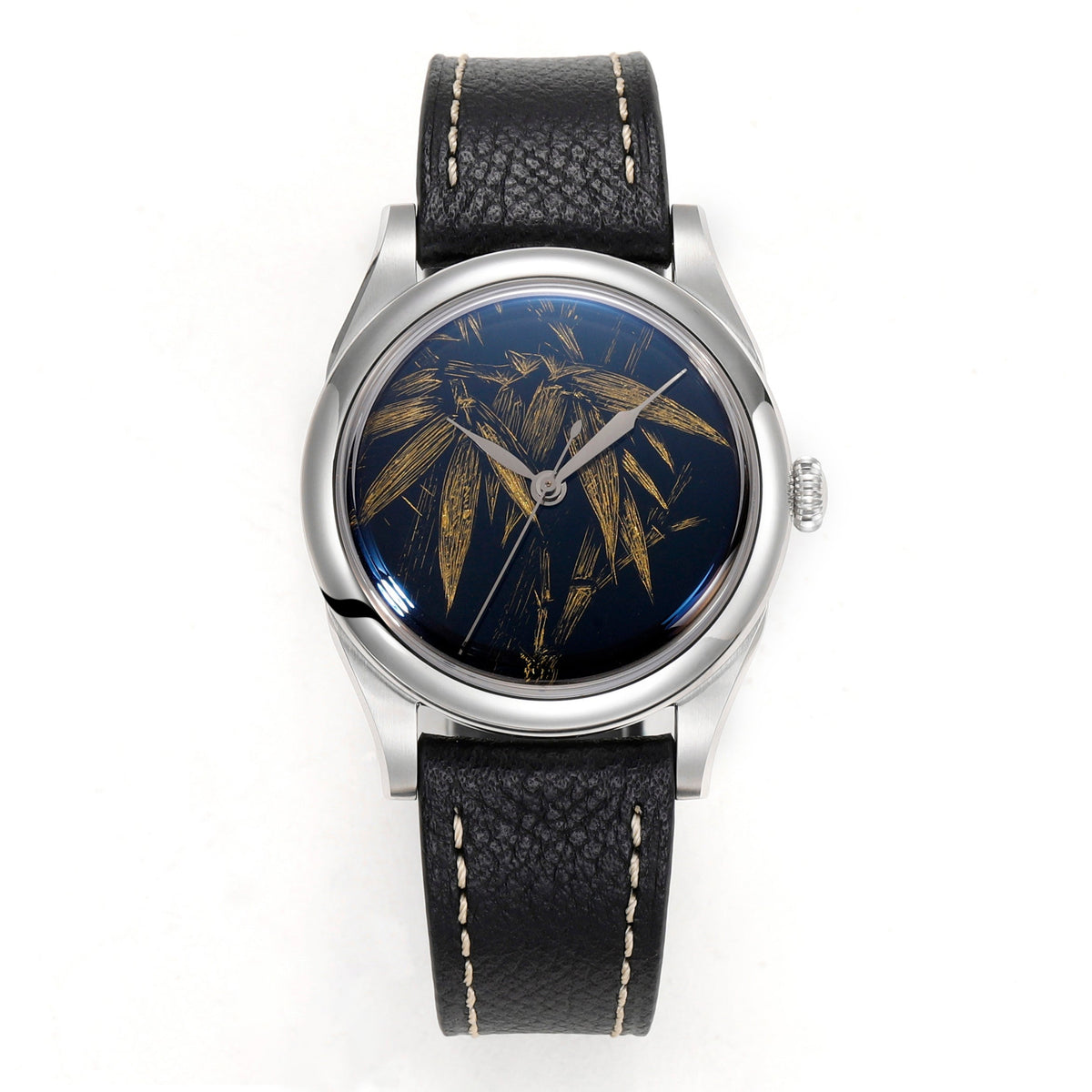 Bamboo · Qiāng Jīn gold-inlay lacquer dial
